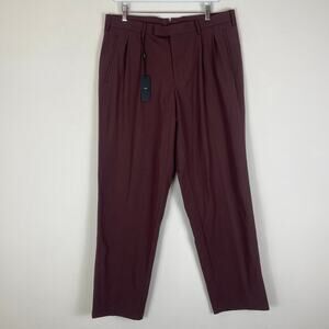 Sene Men’s Soho FlexTech Pants in Maroon Stretch 34x30